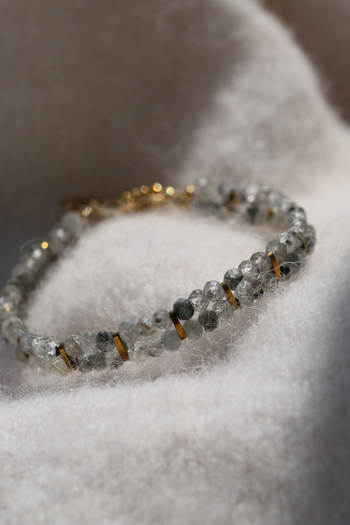 ellis • podwójna bransoletka z cyrkonu