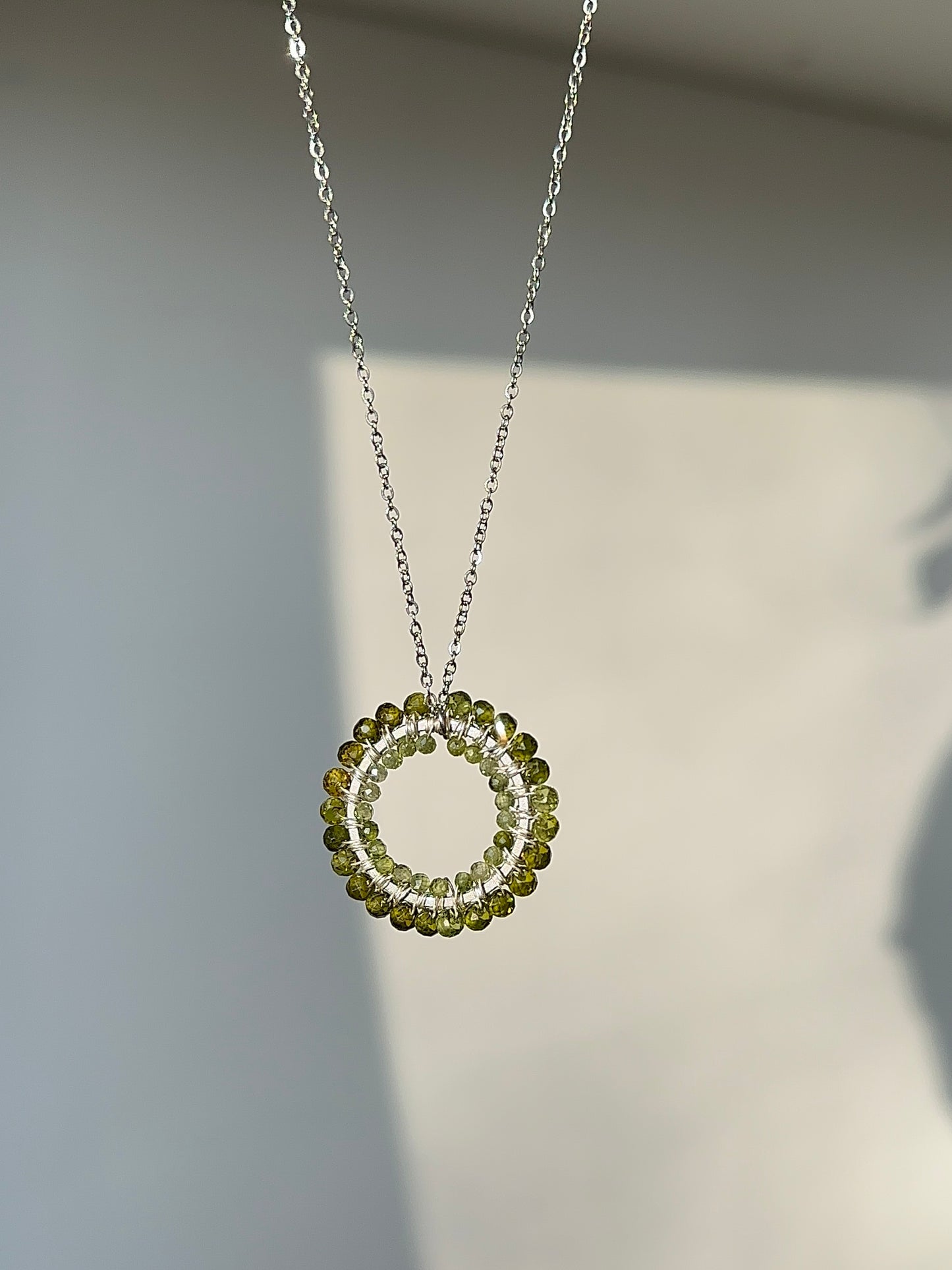 princess olive • naszyjnik z zawieszką z cyrkonii