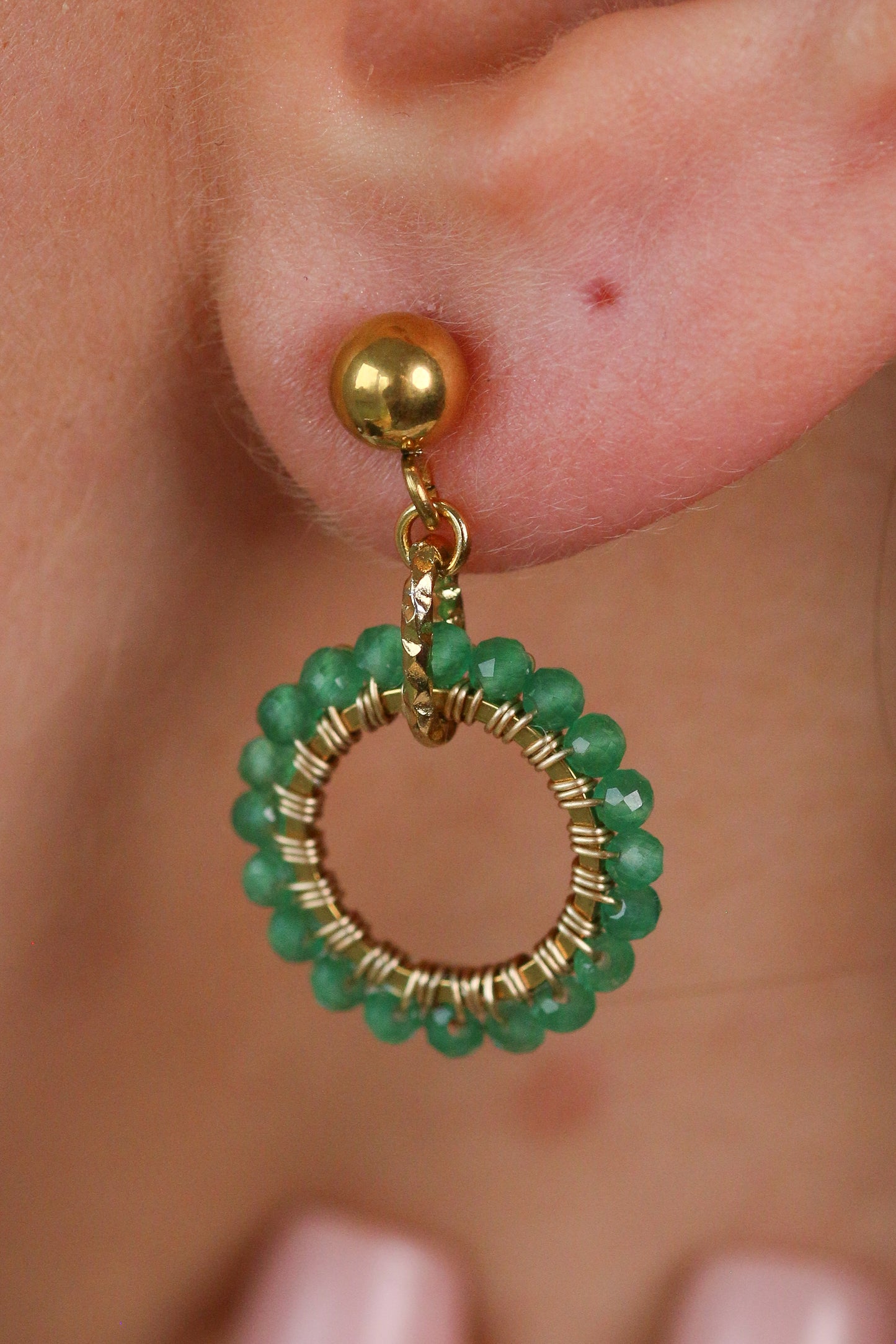 princess joanne • plecione kolczyki z uleksytu