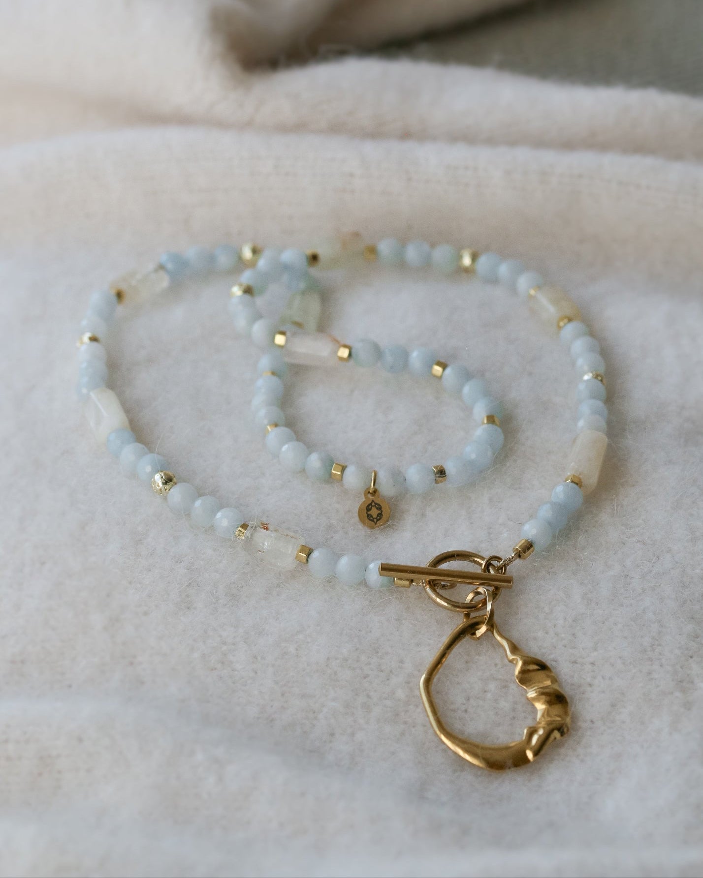 marisol • naszyjnik z akwamarynu i cytrynu