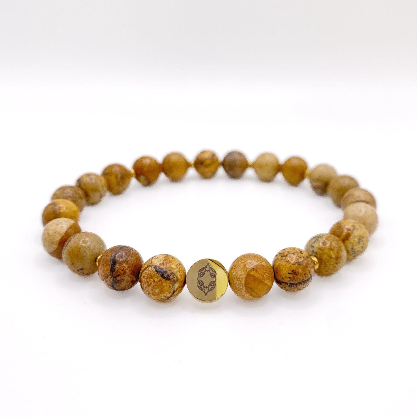 sand I • bransoletka męska z jaspisu krajobrazowego