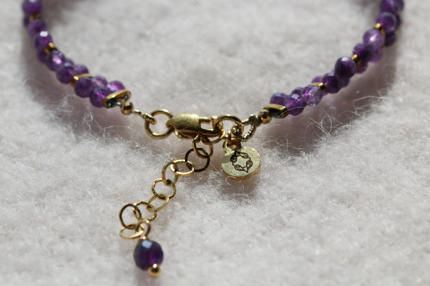 amara • podwójna bransoletka z ametystu