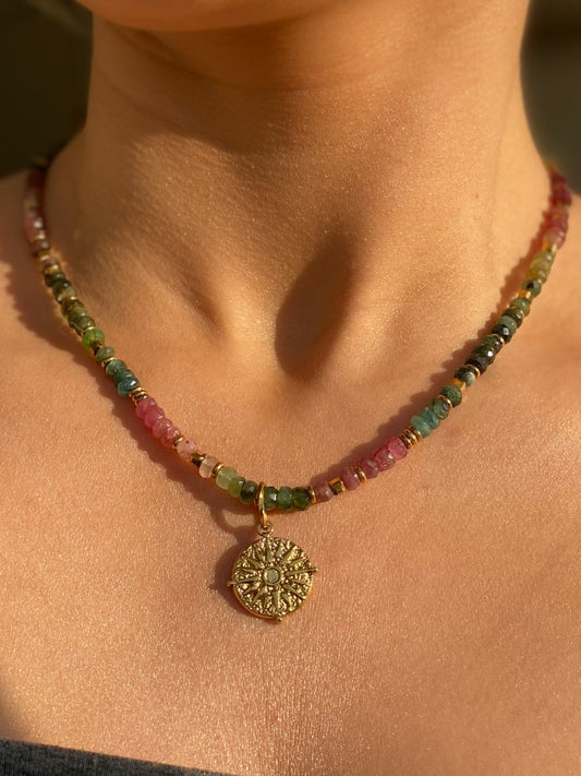 livia I • Naszyjnik z kolorowego turmalinu