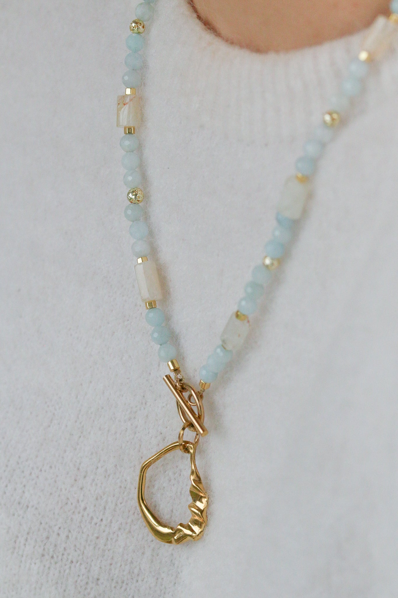 marisol • naszyjnik z akwamarynu i cytrynu