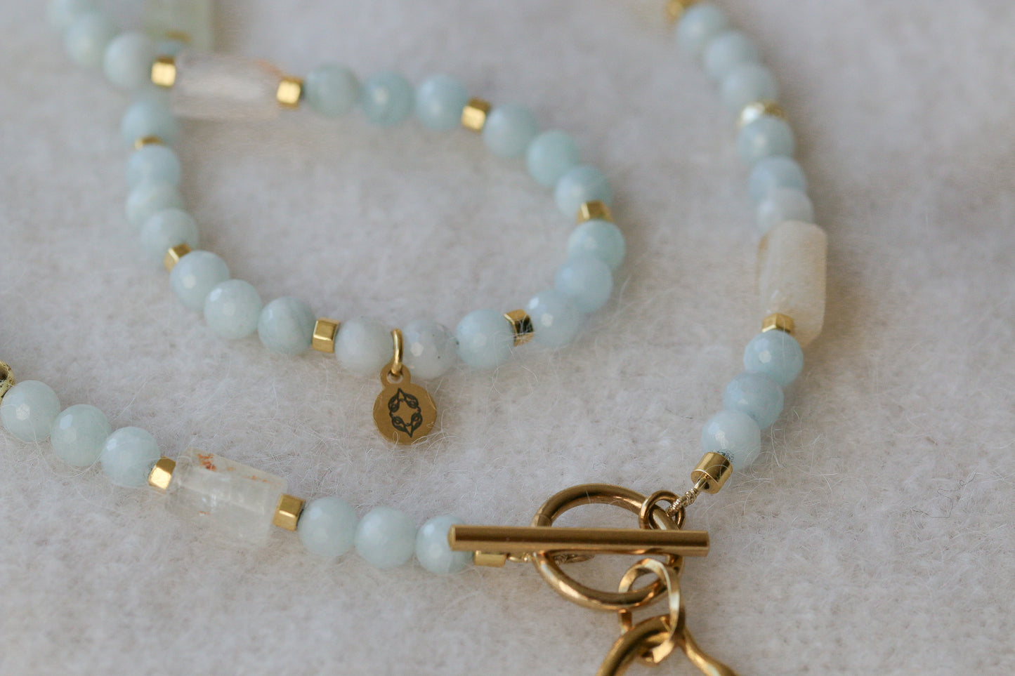 marisol • naszyjnik z akwamarynu i cytrynu