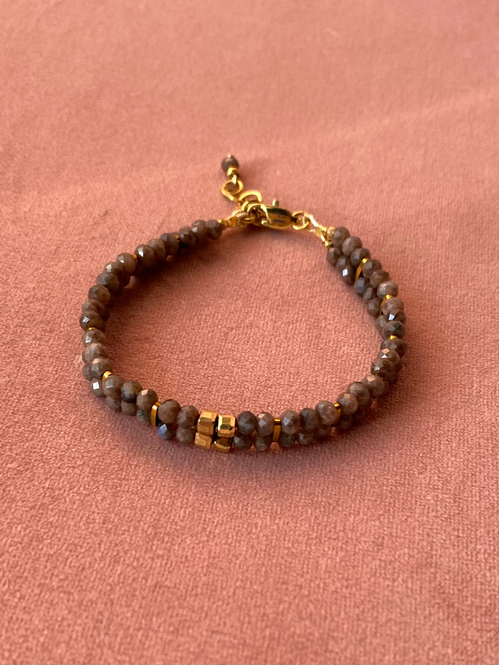 Bransoletka COLLIE z brązowego labradorytu