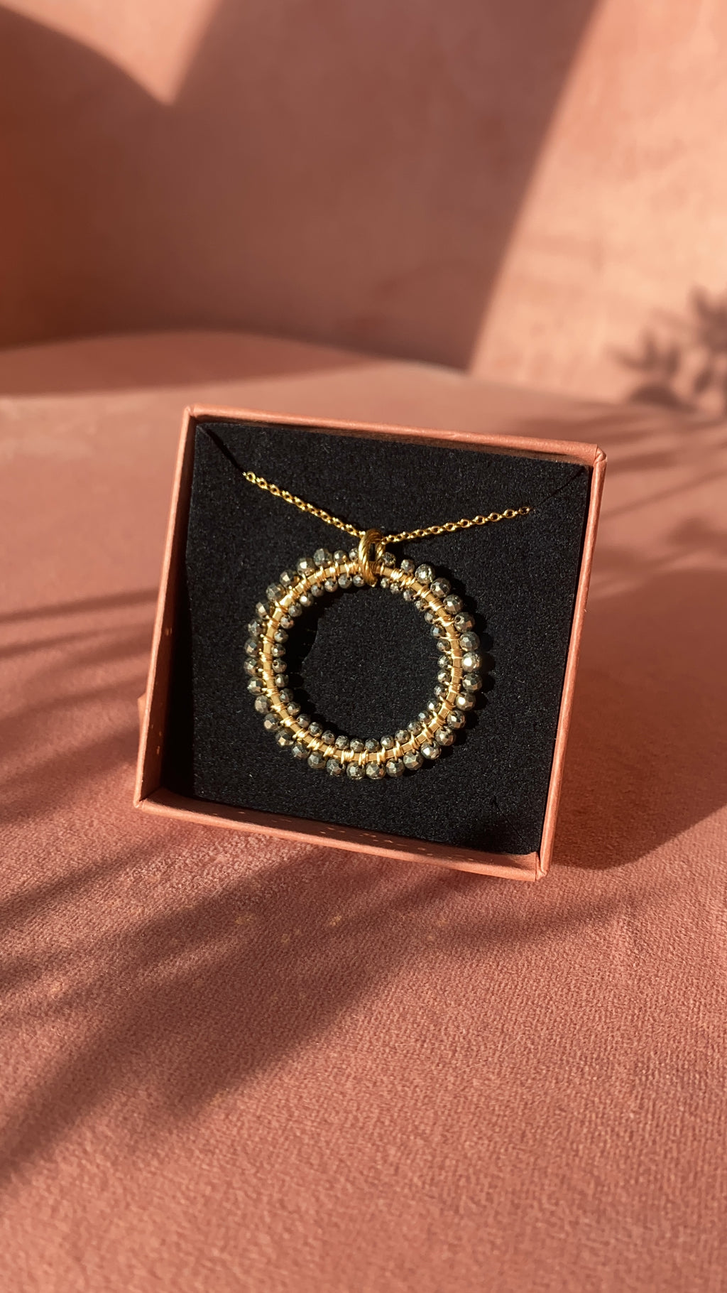 Naszyjnik Princess GLORIA 30 z pirytu