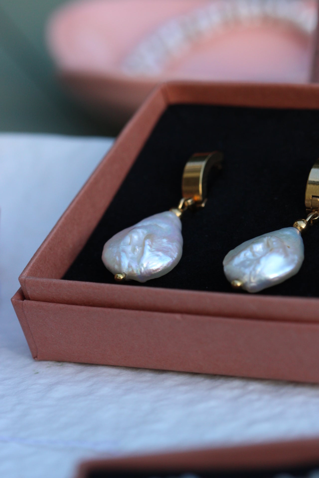 love aria • kolczyki łezki z naturalnych pereł