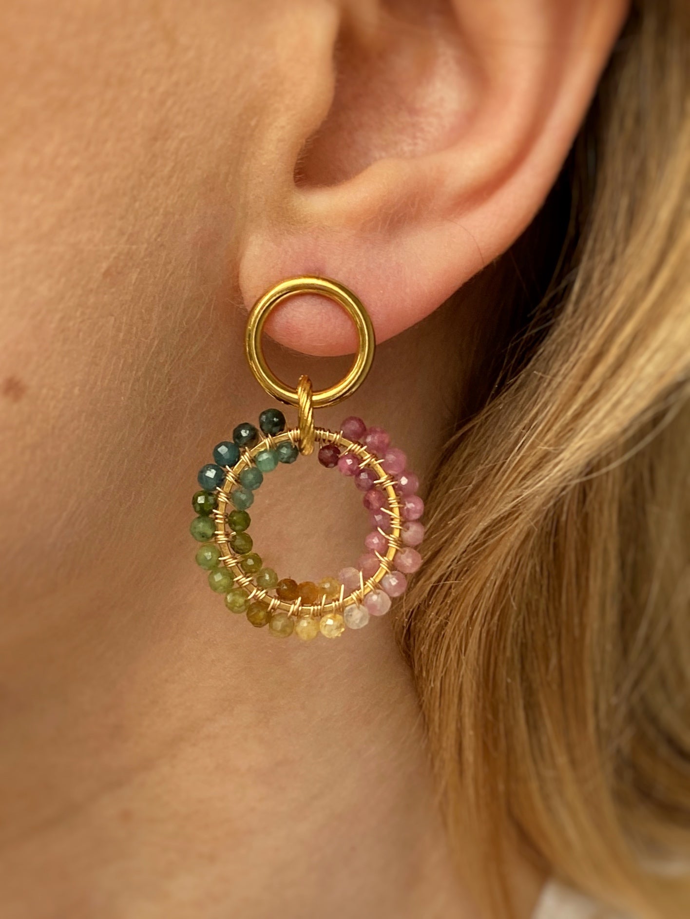 Kolczyki Queen of COLOR z turmalinu