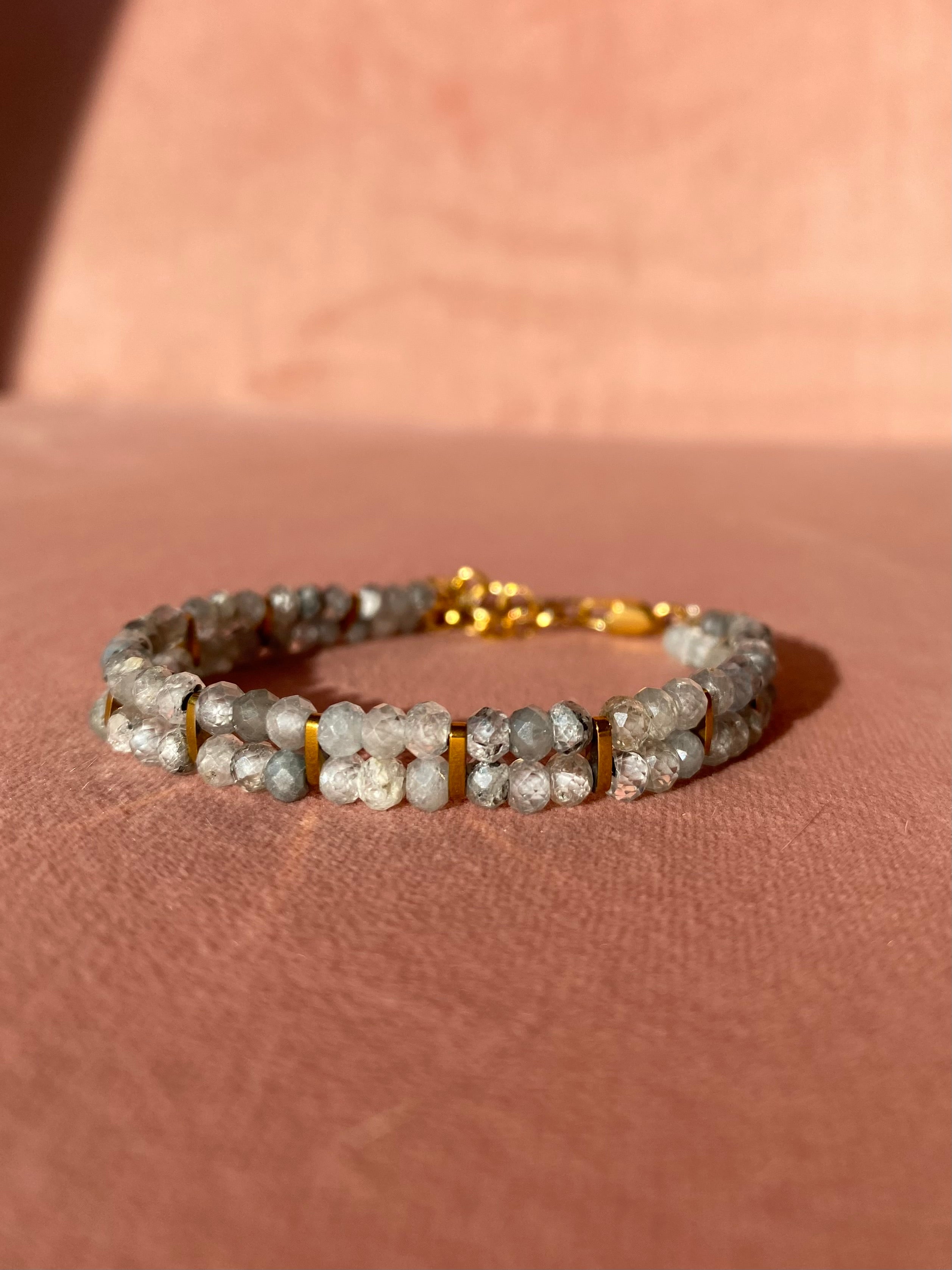 Podwójna bransoletka ELLIS z cyrkonu