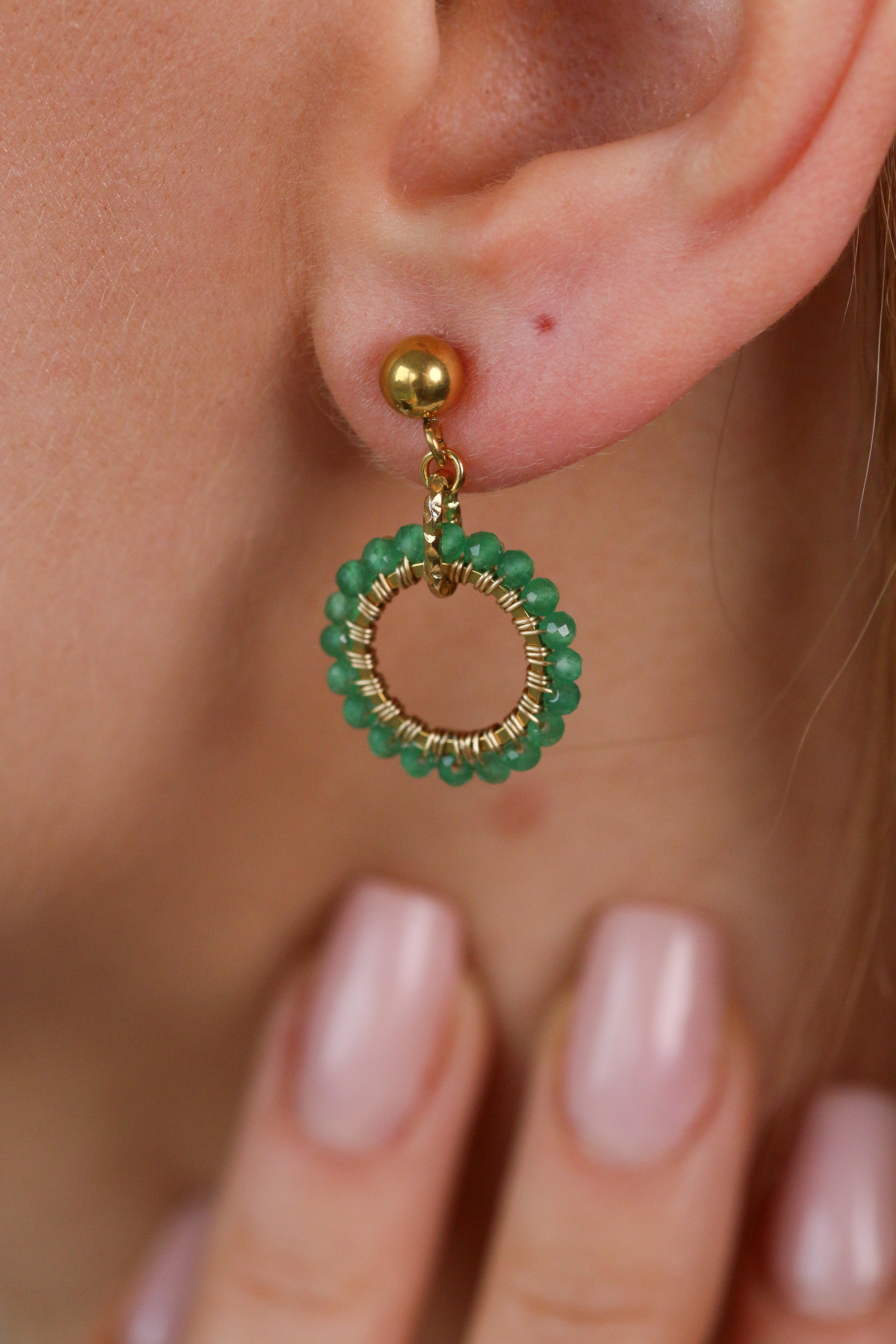 princess joanne • plecione kolczyki z uleksytu