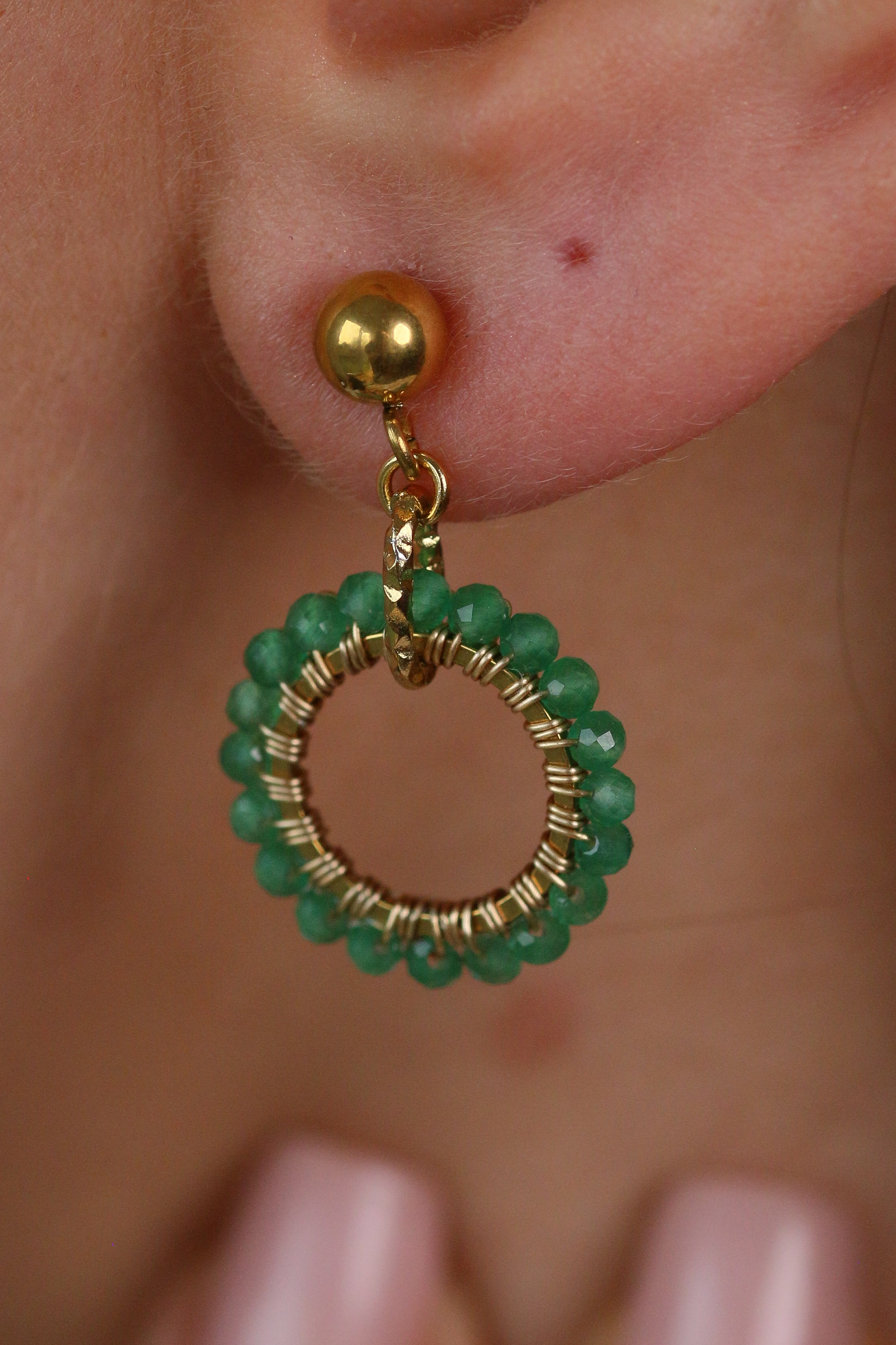 princess joanne • plecione kolczyki z uleksytu