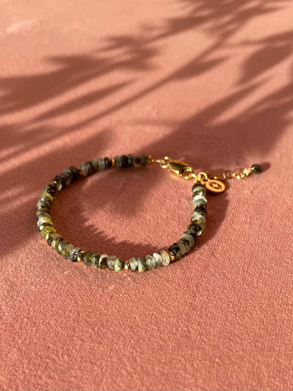 Bransoletka ELMA z zielonego frenitu z epidotem