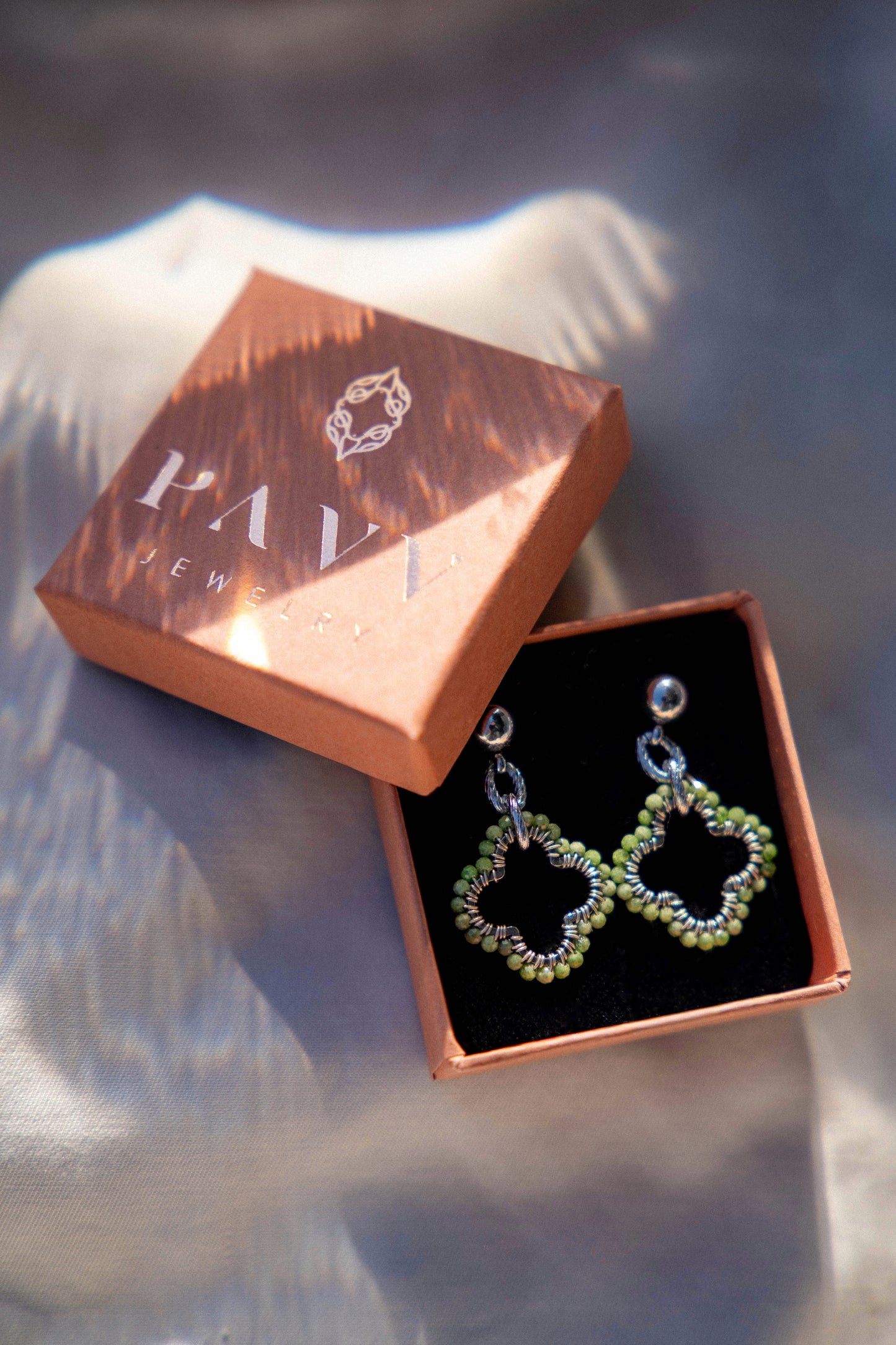 kolczyki princess LEIA MINI z diopsydu