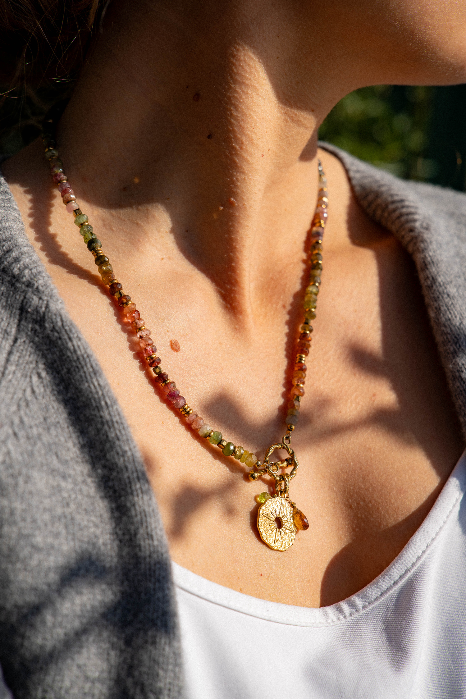 Naszyjnik LUDOVICA z kolorowego turmalinu