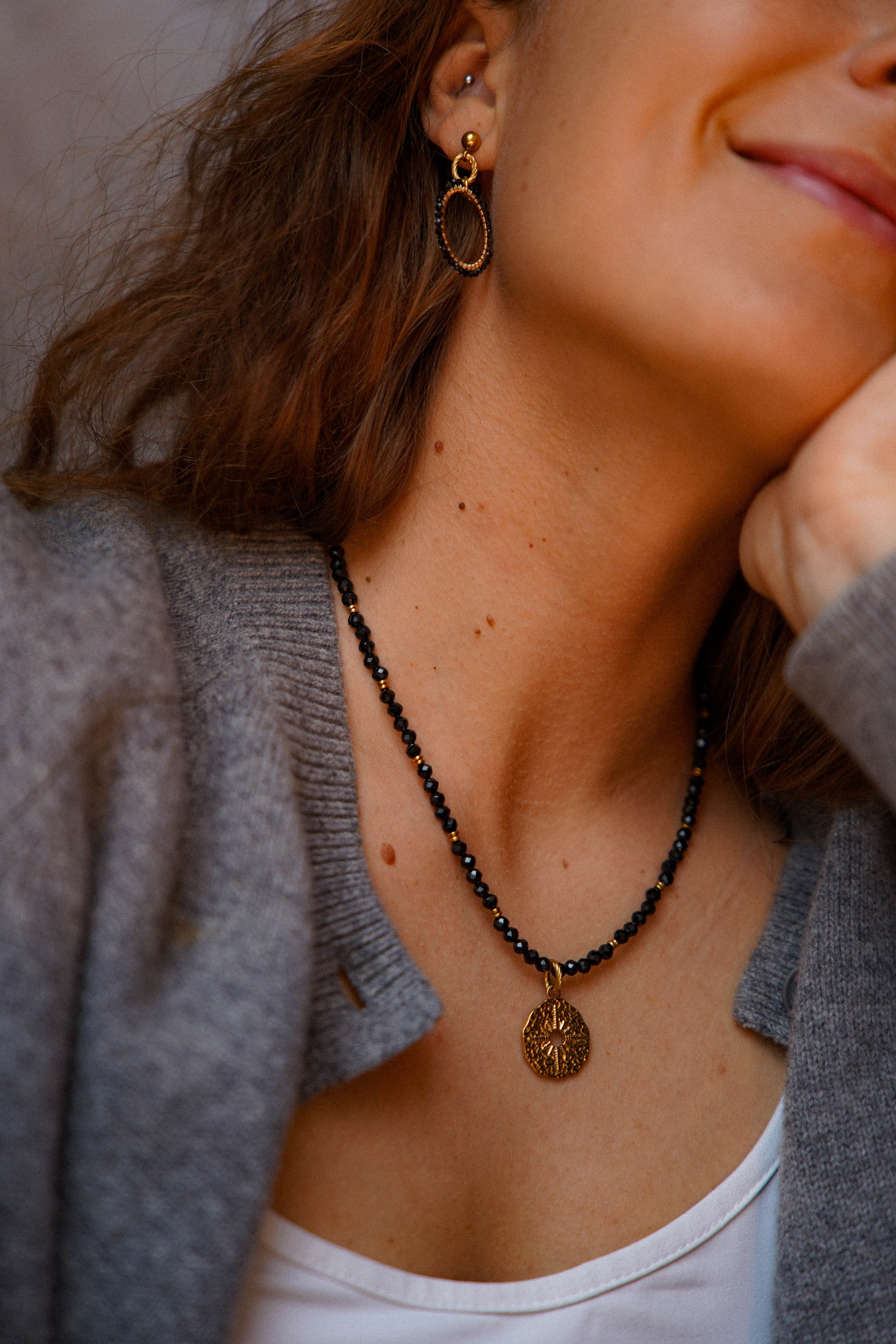 Naszyjnik MEG z czarnego turmalinu