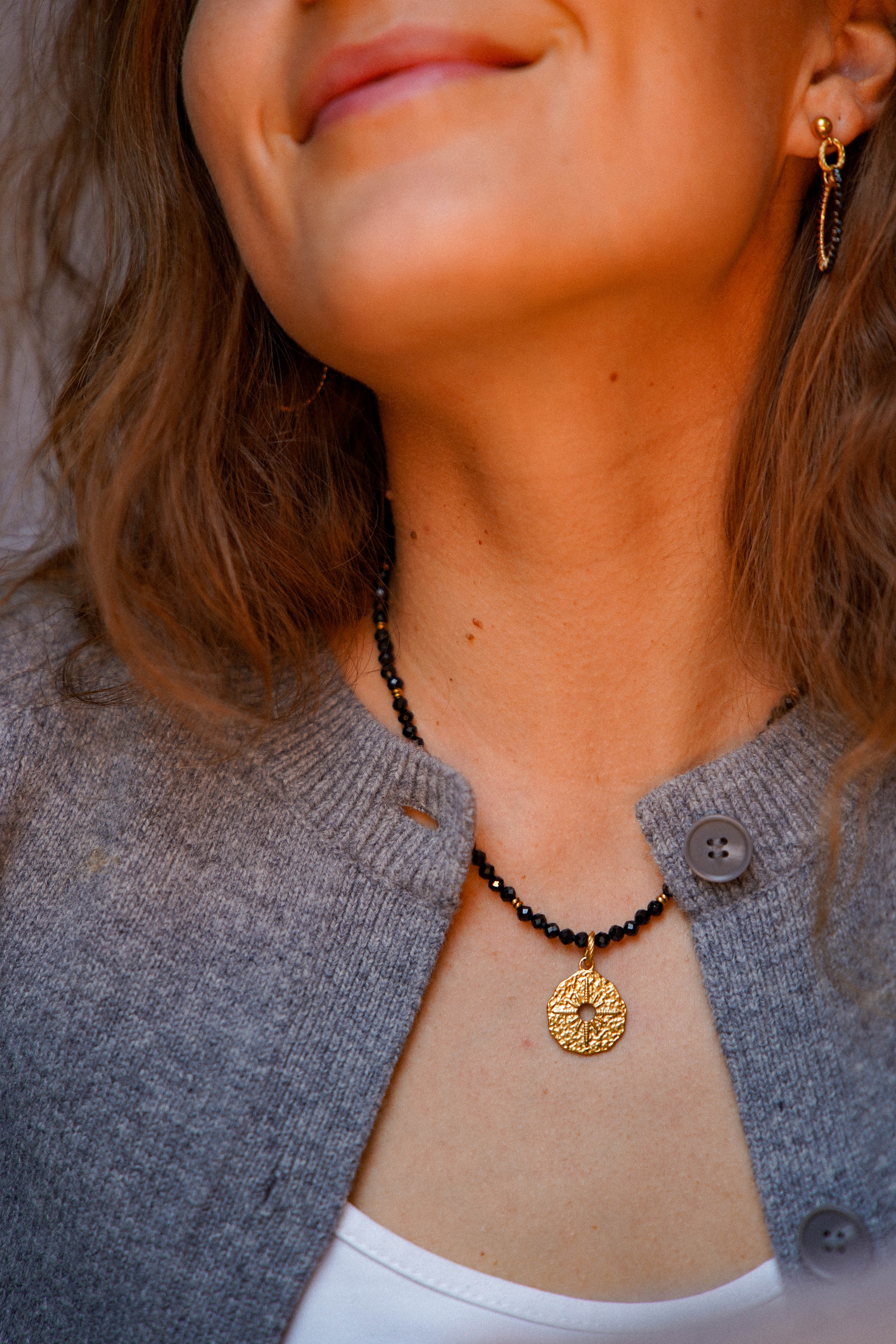 Naszyjnik MEG z czarnego turmalinu