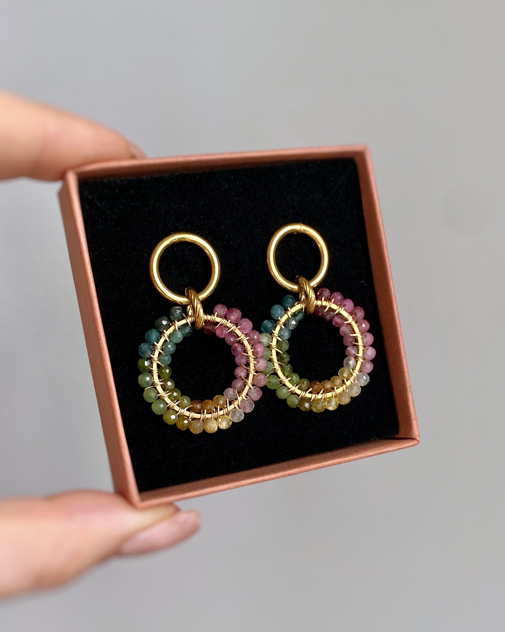 Kolczyki Queen of COLOR z turmalinu