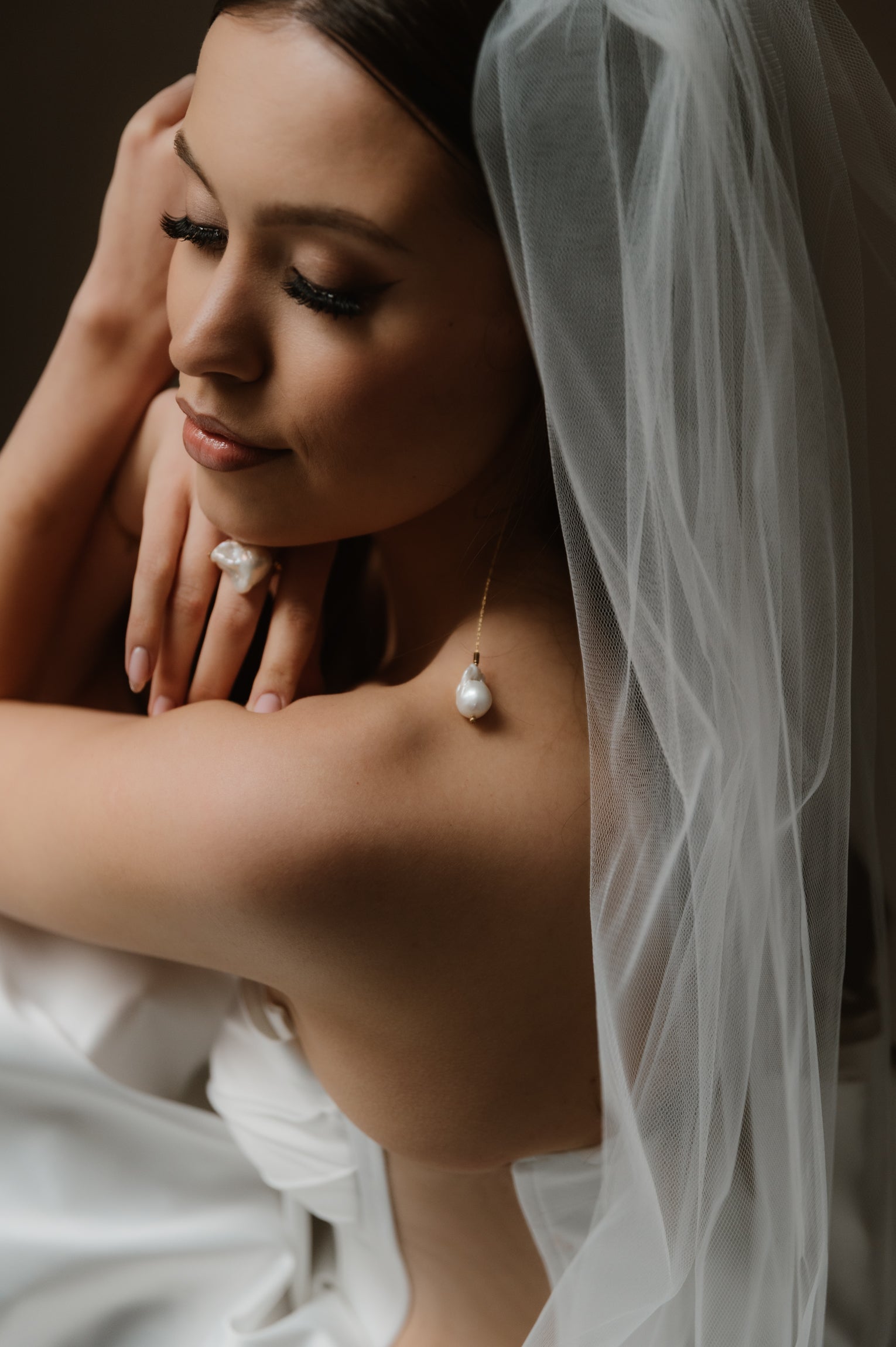 Kolczyki Love CELESTE z pereł