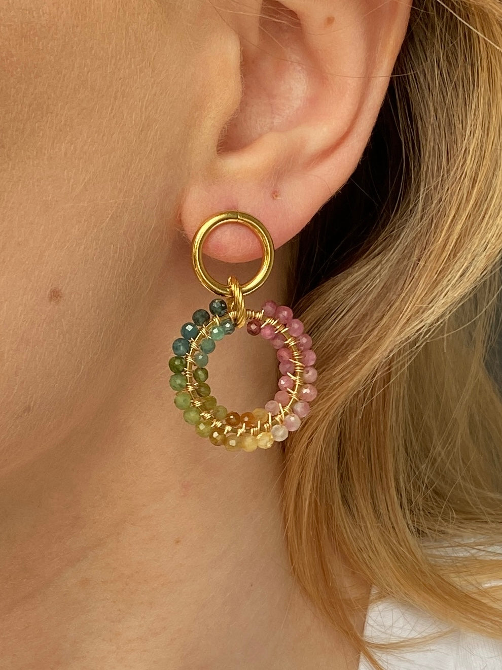 Kolczyki Queen of COLOR z turmalinu