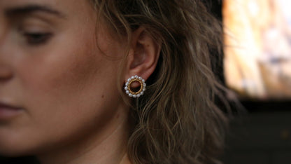 love emma • okragłe kolczyki z naturalnych pereł