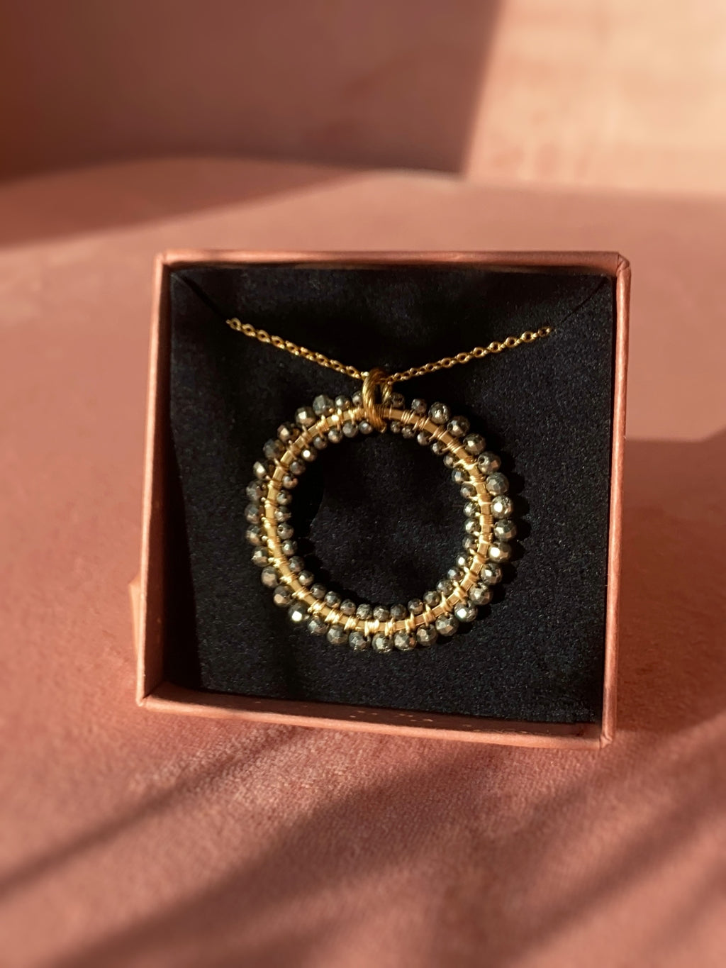 Naszyjnik Princess GLORIA 30 z pirytu