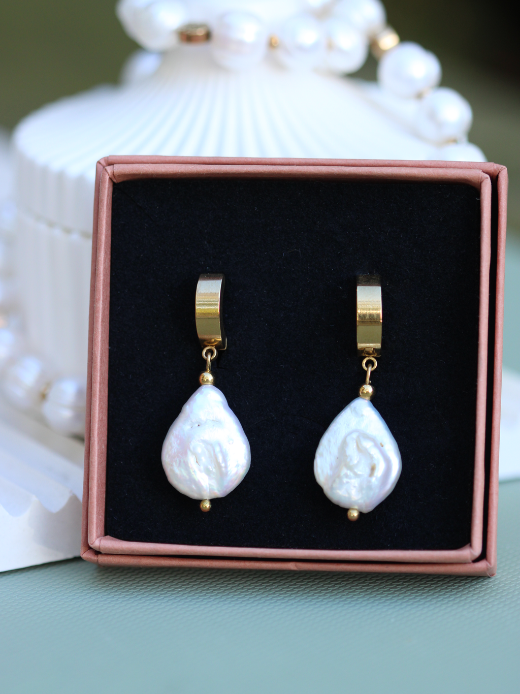 Kolczyki Love ARIA łezki z pereł