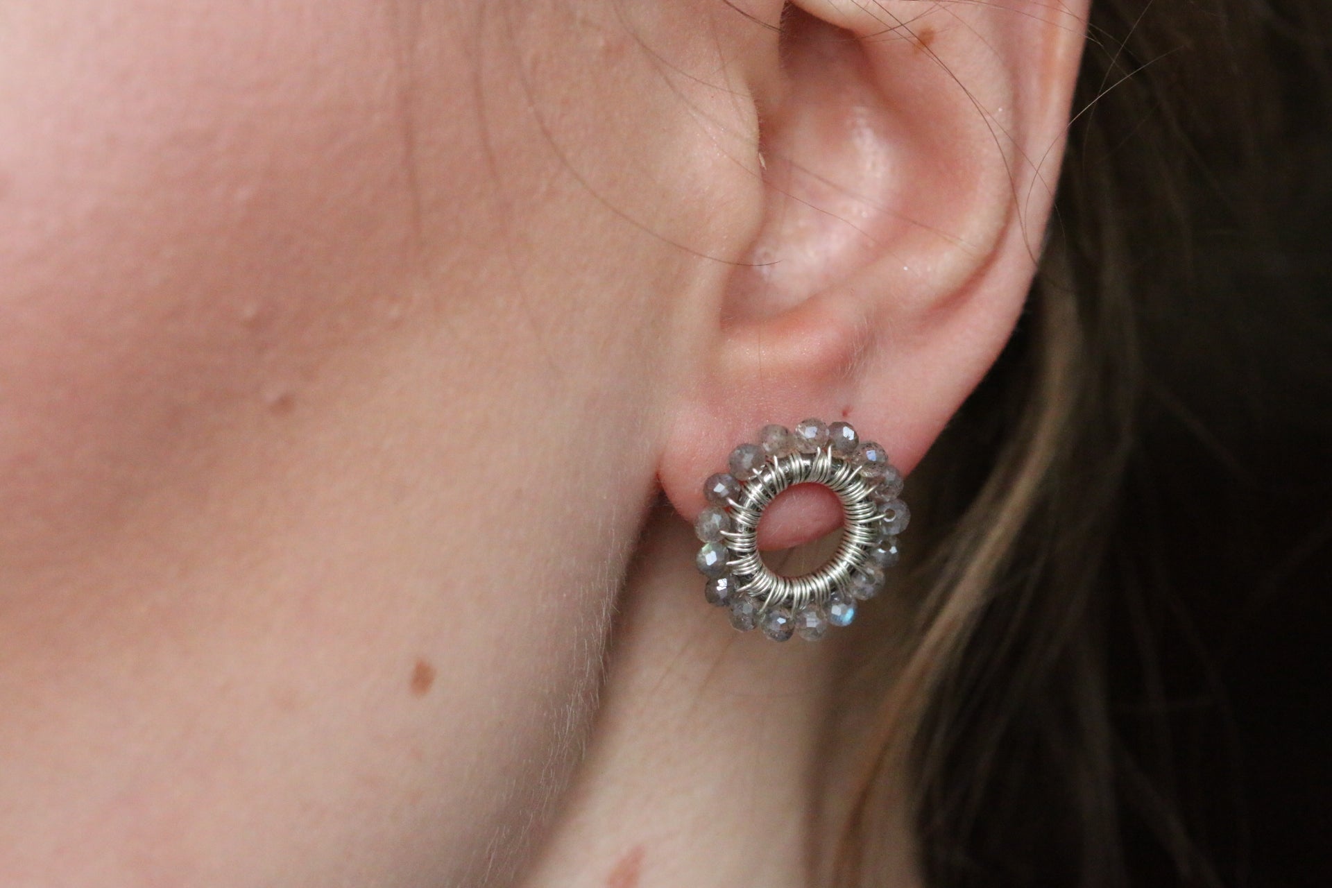 Kolczyki Princess AURORA z labradorytu