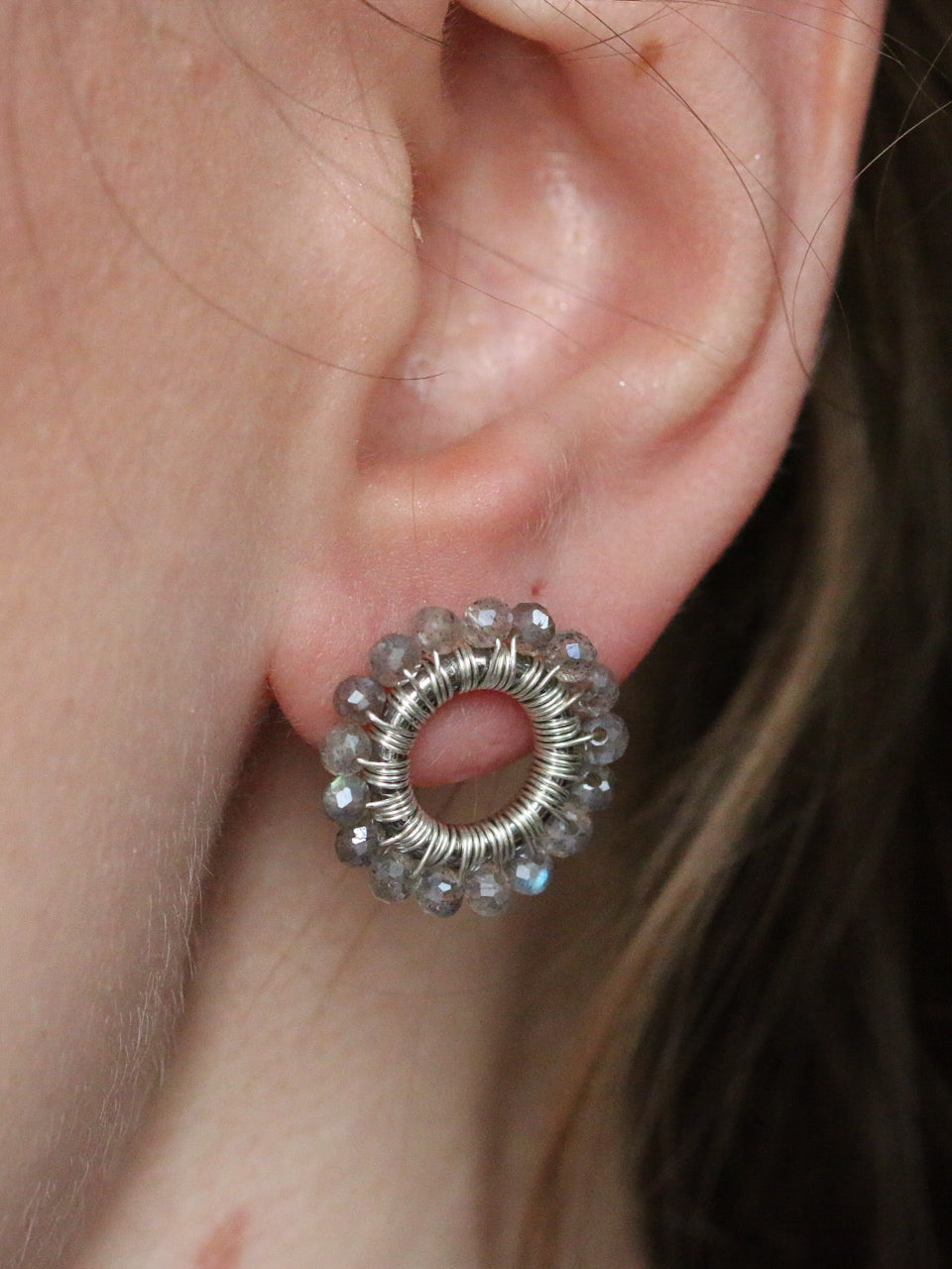 Kolczyki Princess AURORA z labradorytu