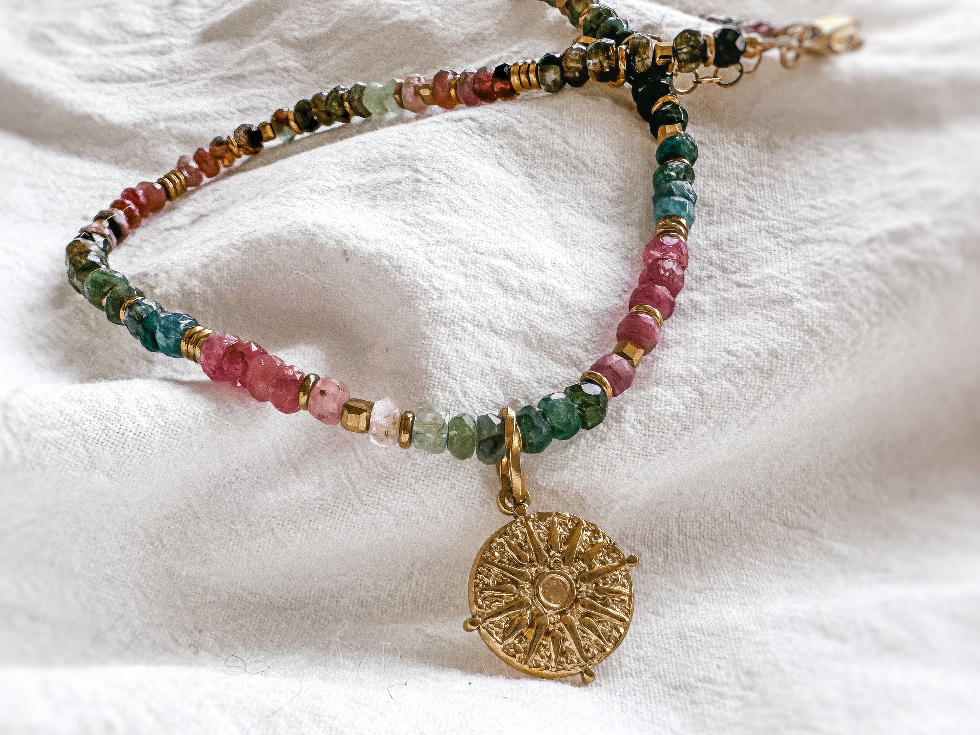 LIVIA • Naszyjnik z kolorowego turmalinu