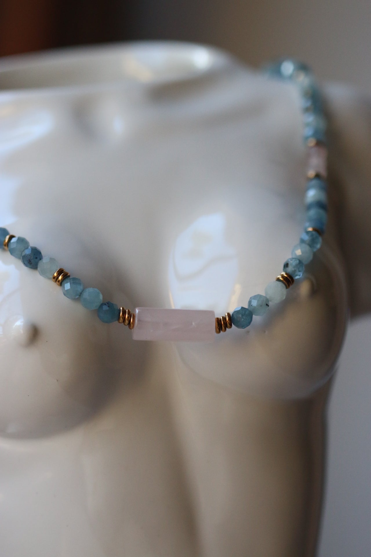 Naszyjnik NAINE z akwamarynu