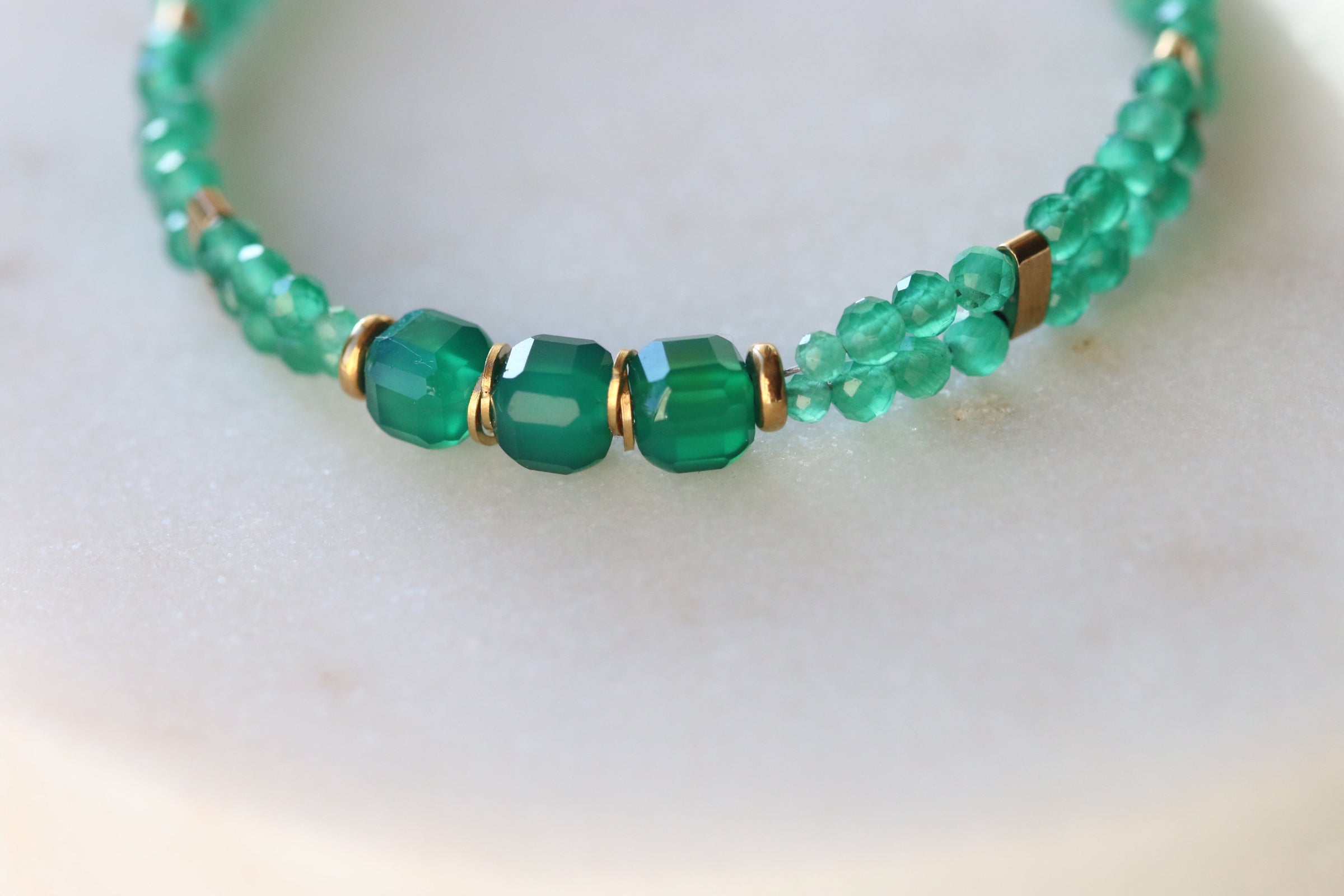 Bransoletka LUCIA z agatu i uleksytu