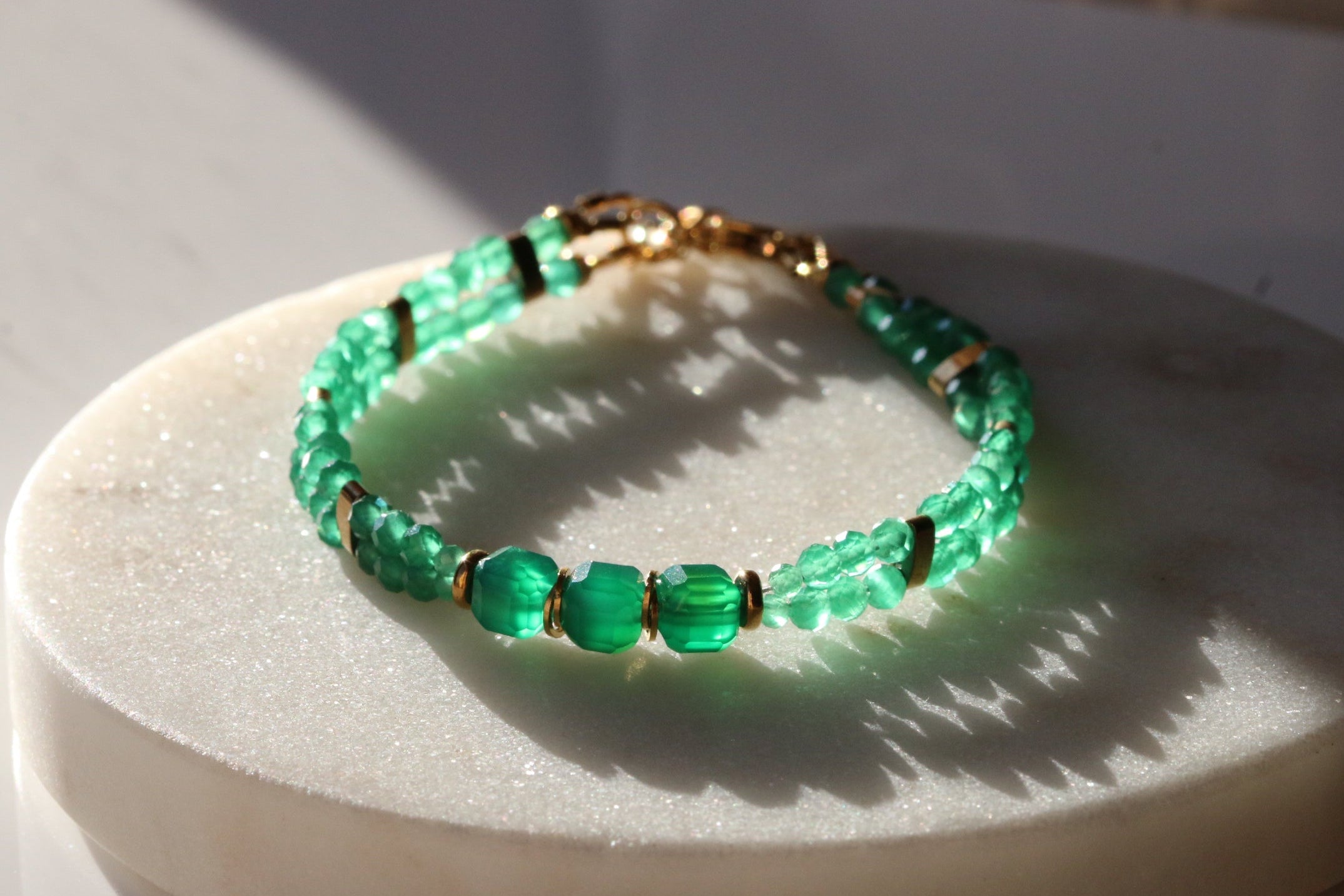 Bransoletka LUCIA z agatu i uleksytu