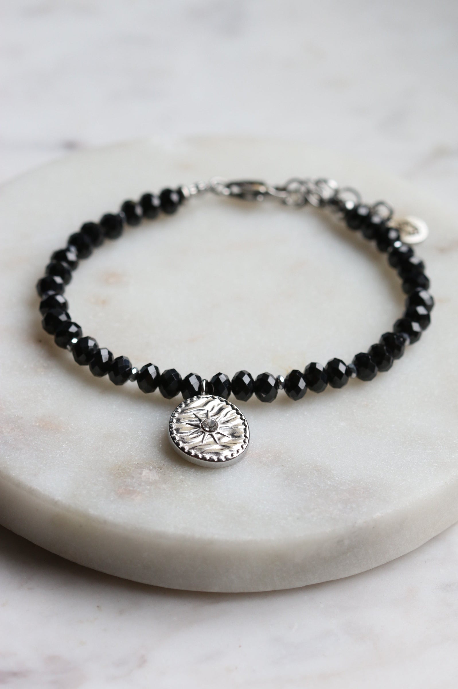 Bransoletka EVA z czarnego turmalinu