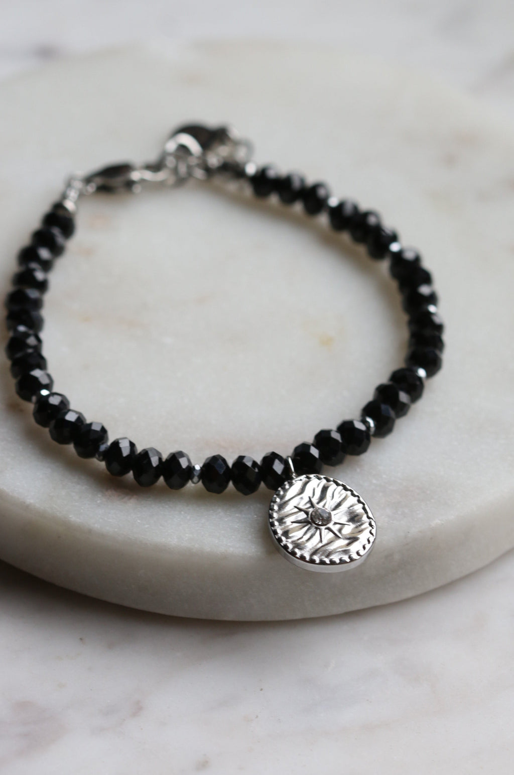 Bransoletka EVA z czarnego turmalinu