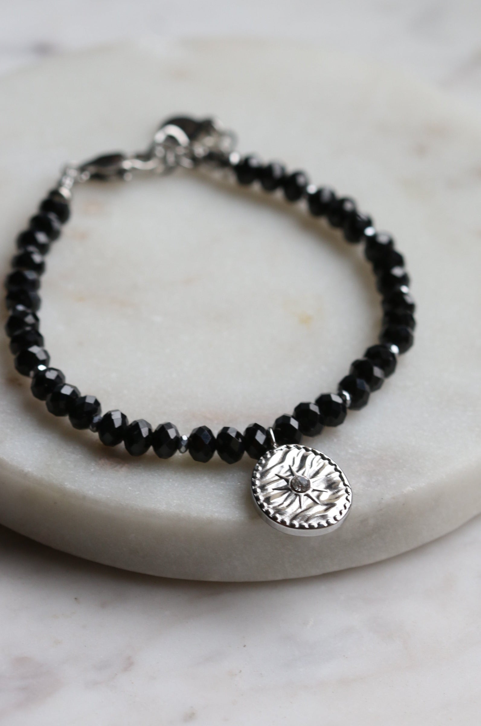 Bransoletka EVA z czarnego turmalinu