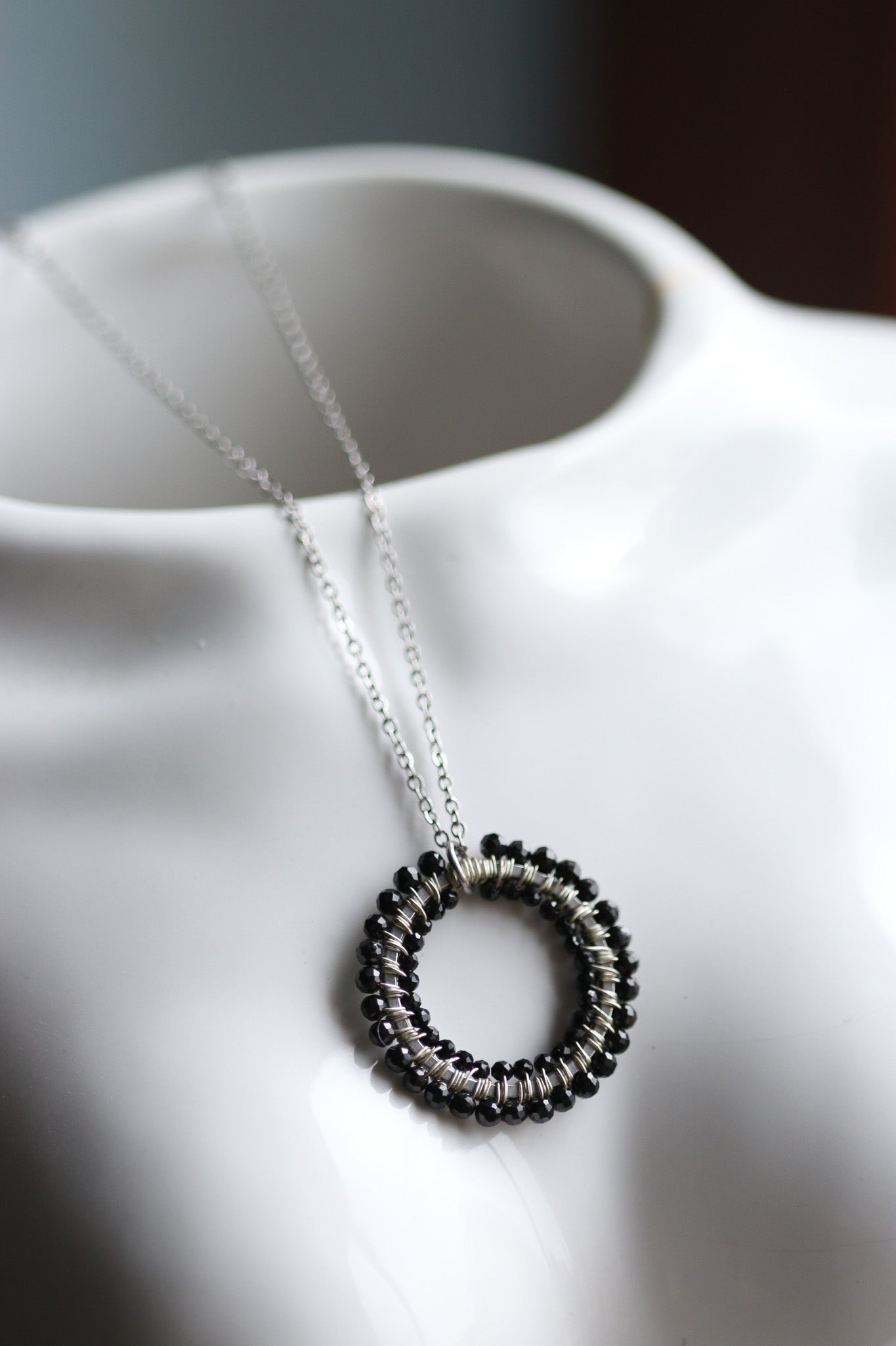 Naszyjnik INDY z czarnego turmalinu