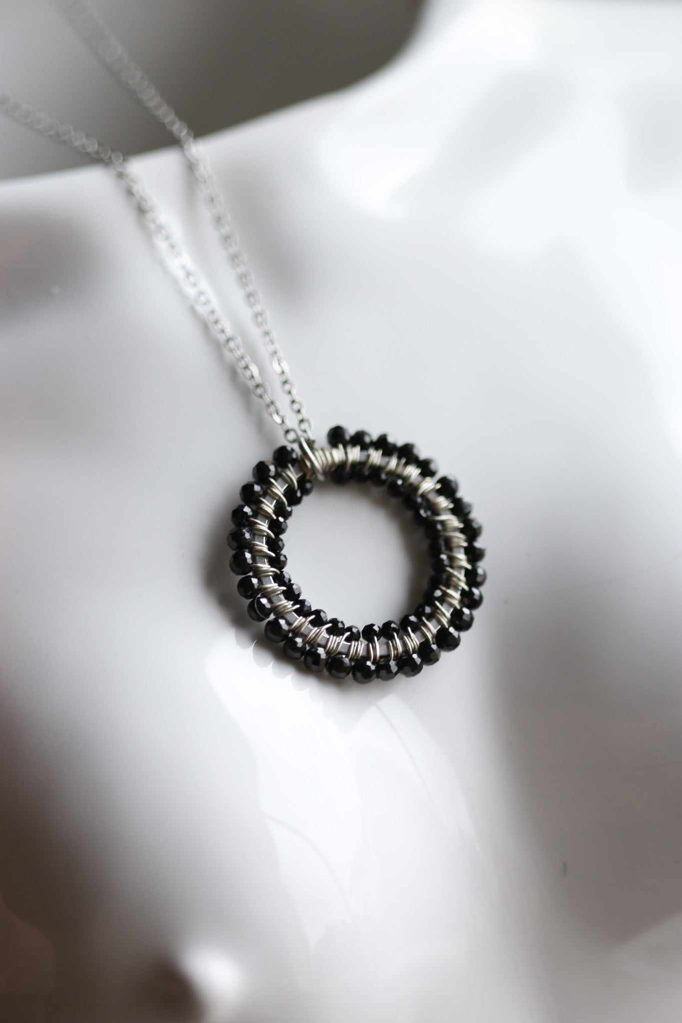 Naszyjnik INDY z czarnego turmalinu