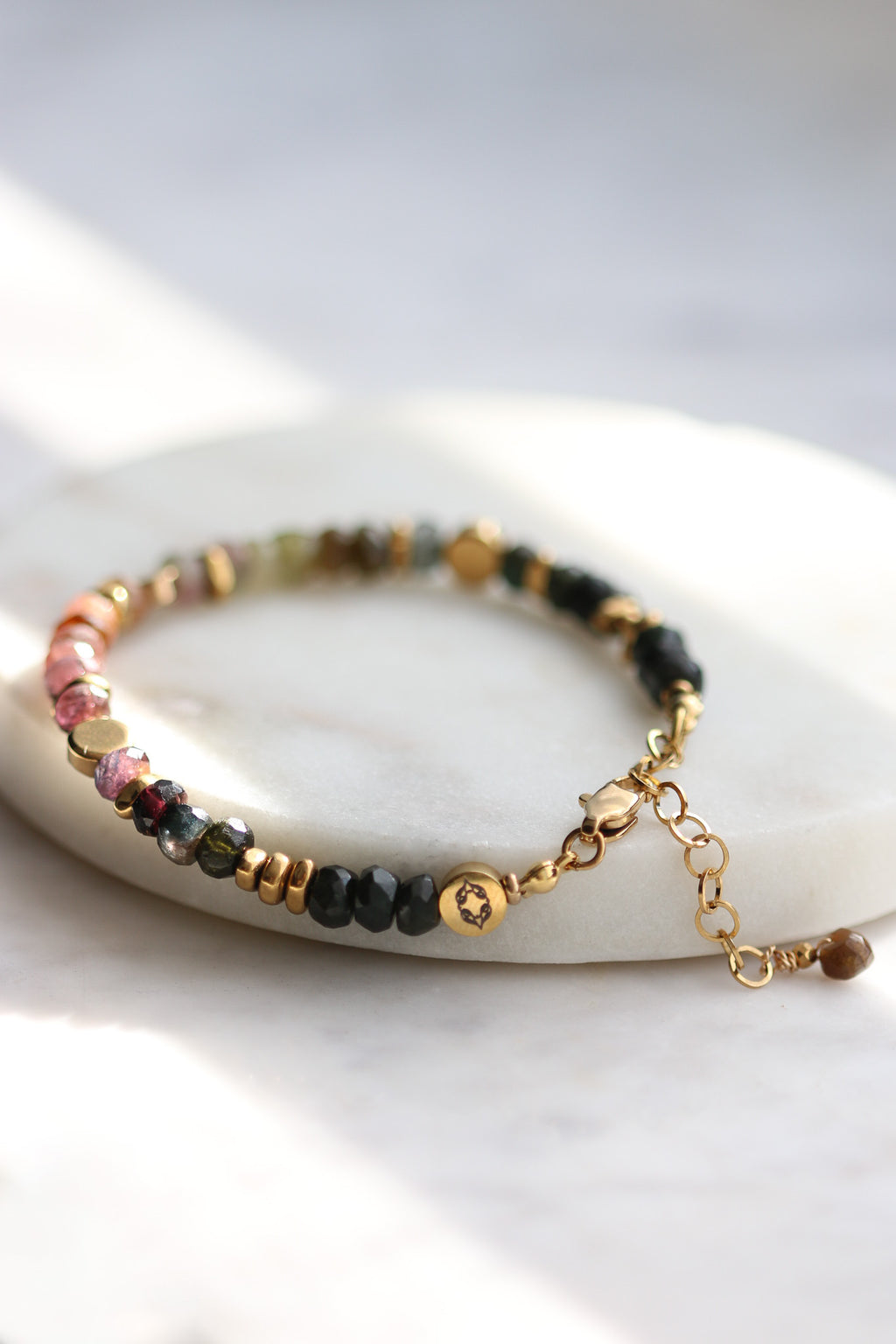 Bransoletka LIVIA DARK z turmalinu