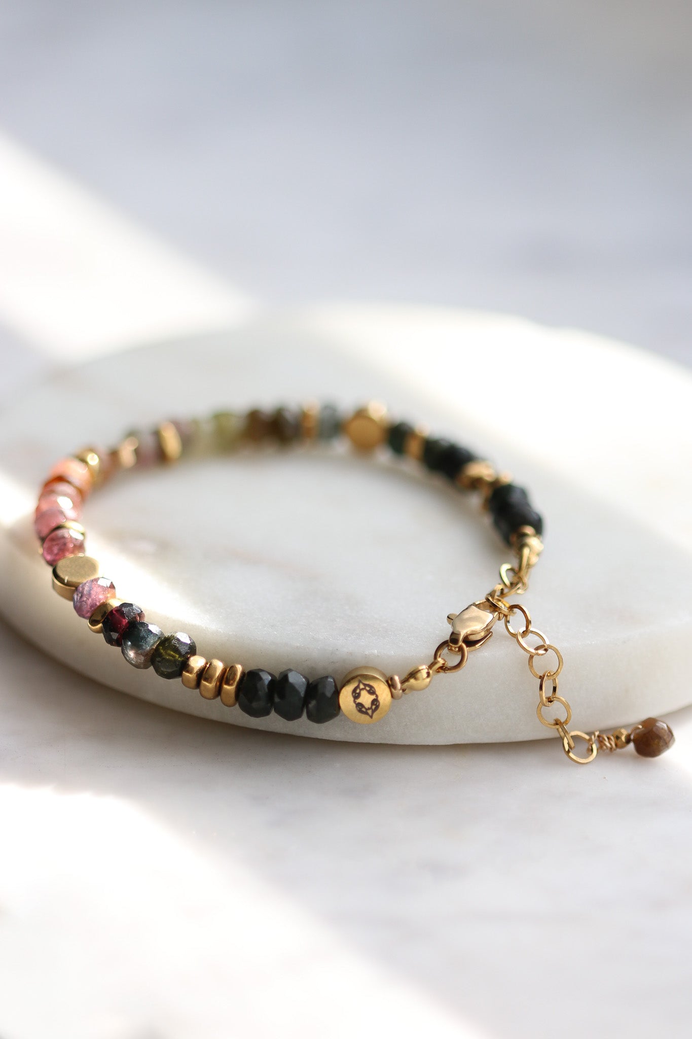 Bransoletka LIVIA DARK z turmalinu