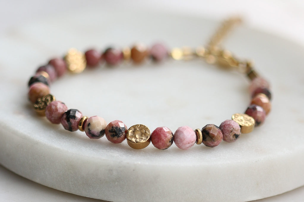 Bransoletka ROSEA z rodochrozytu