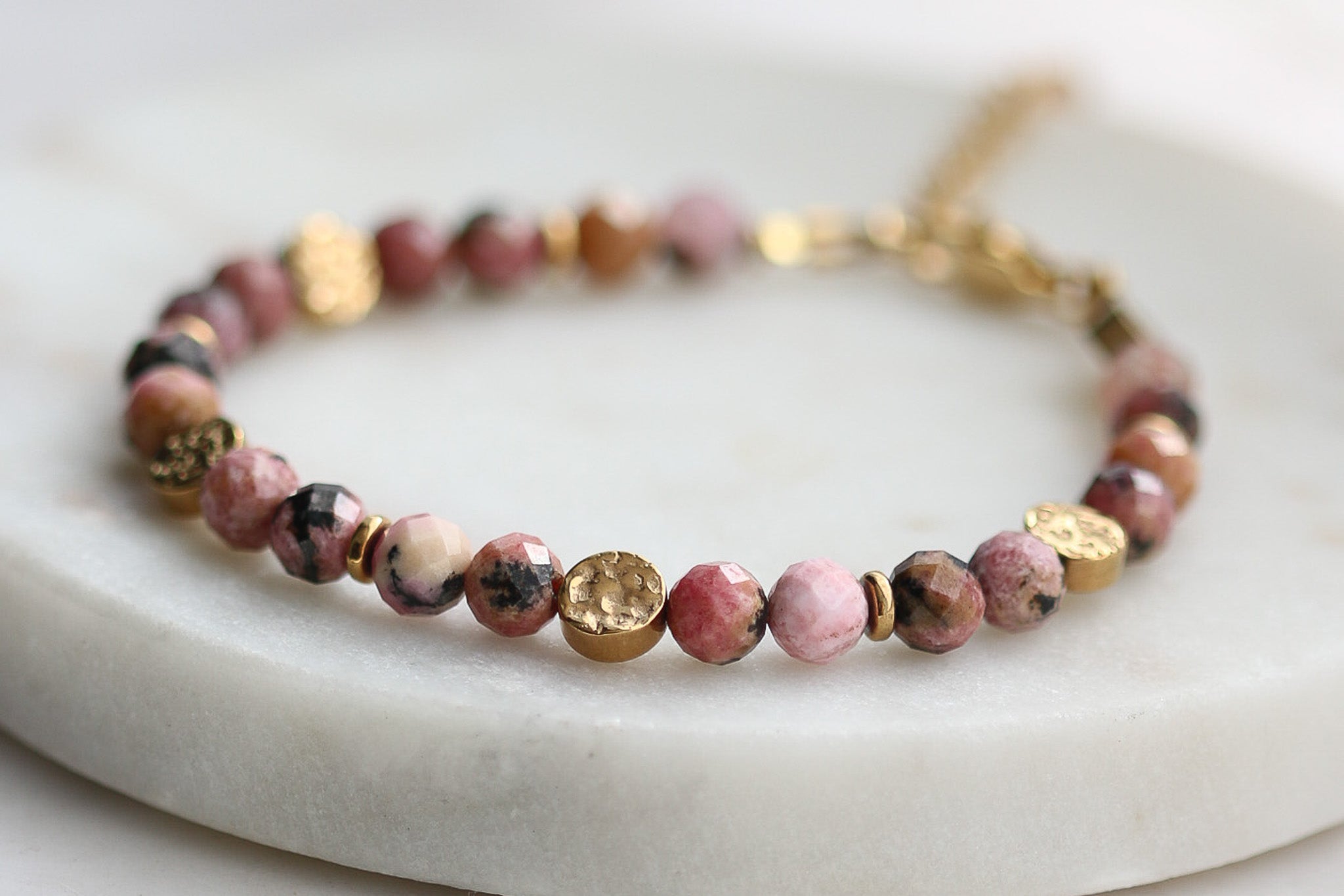 Bransoletka ROSEA z rodochrozytu