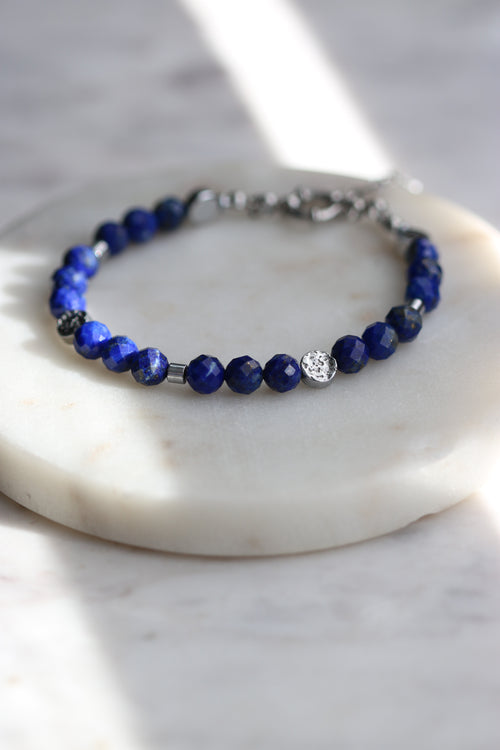 Bransoletka ROSEA z lapisu lazuli