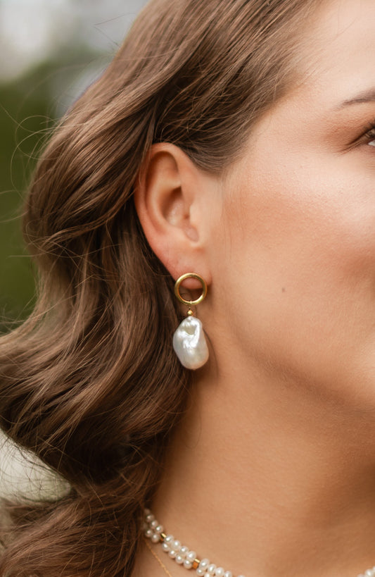 love Gianna | kolczyki z barokowymi perłami